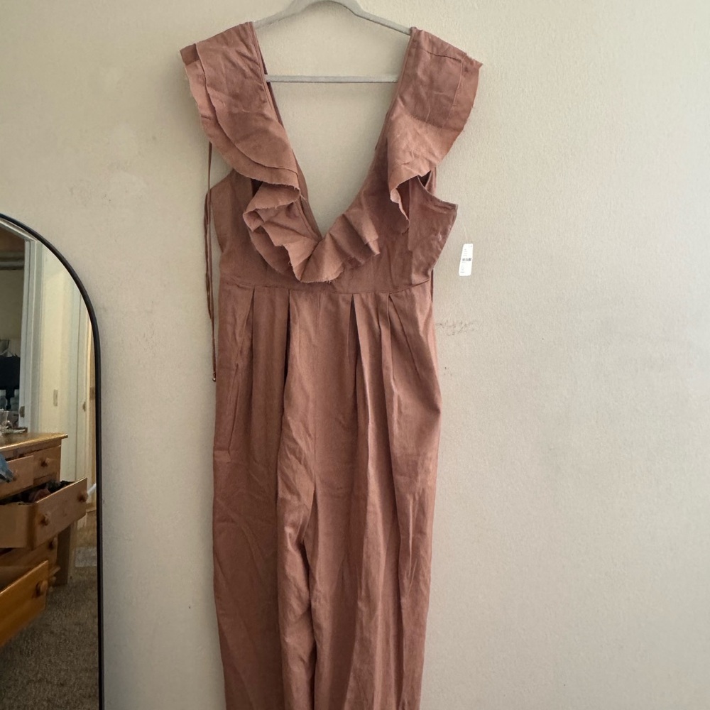 Free People Marta Ruffled Jumpsuit